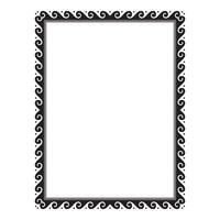 Vintage traditional realistic black and color frames set on white background isolated illustration vector