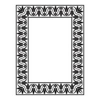 Vintage traditional realistic black and color frames set on white background isolated illustration vector