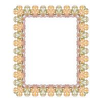 Vintage traditional realistic black and color frames set on white background isolated illustration vector
