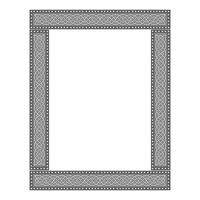 Vintage traditional realistic black and color frames set on white background isolated illustration vector