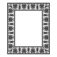 Vintage traditional realistic black and color frames set on white background isolated illustration vector