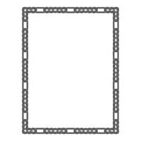 Vintage traditional realistic black and color frames set on white background isolated illustration vector