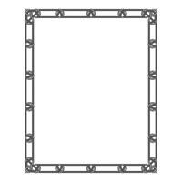 Vintage traditional realistic black and color frames set on white background isolated illustration vector