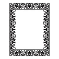 Vintage traditional realistic black and color frames set on white background isolated illustration vector