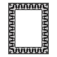 Vintage traditional realistic black and color frames set on white background isolated illustration vector