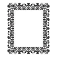 Vintage traditional realistic black and color frames set on white background isolated illustration vector