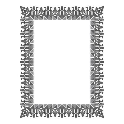 Vintage traditional realistic black and color frames set on white background isolated illustration