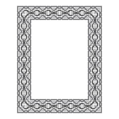 Vintage traditional realistic black and color frames set on white background isolated illustration