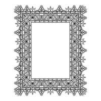 Vintage traditional realistic black and color frames set on white background isolated illustration vector