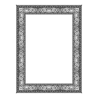 Vintage traditional realistic black and color frames set on white background isolated illustration vector