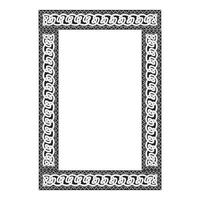 Vintage traditional realistic black and color frames set on white background isolated illustration vector