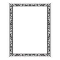 Vintage traditional realistic black and color frames set on white background isolated illustration vector