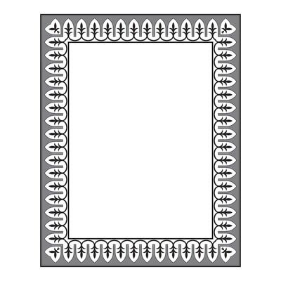 Vintage traditional realistic black and color frames set on white background isolated illustration