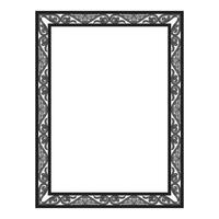 Vintage traditional realistic black and color frames set on white background isolated illustration vector