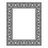 Vintage traditional realistic black and color frames set on white background isolated illustration vector