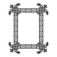 Vintage traditional realistic black and color frames set on white background isolated illustration vector