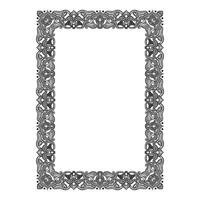Vintage traditional realistic black and color frames set on white background isolated illustration vector