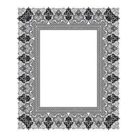 Vintage traditional realistic black and color frames set on white background isolated illustration vector