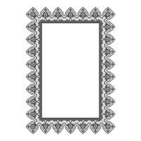 Vintage traditional realistic black and color frames set on white background isolated illustration vector