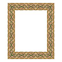 Vintage traditional realistic black and color frames set on white background isolated illustration vector