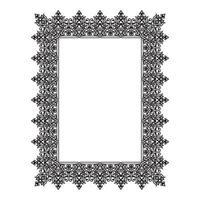 Vintage traditional realistic black and color frames set on white background isolated illustration vector
