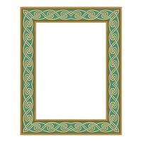 Vintage traditional realistic black and color frames set on white background isolated illustration vector