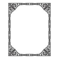Vintage traditional realistic black and color frames set on white background isolated illustration vector