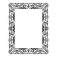 Vintage traditional realistic black and color frames set on white background isolated illustration vector