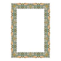 Vintage traditional realistic black and color frames set on white background isolated illustration vector