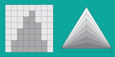 Bar graph and pyramid graph, business infographics vector