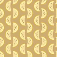 Pattern with abstract melon slices in geometric minimalistic style. Perfect print for card, label, textile, fabric, paper. Hand drawn illustration. vector