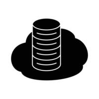 cloud computing icon design. internet storage sign and symbol. vector