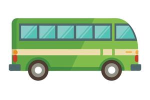Art of Bus on white background vector