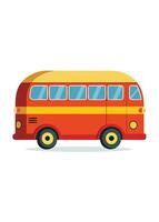 Art of Bus on white background vector