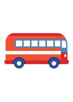 Art of Bus on white background vector