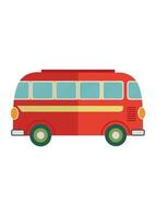 Art of Bus on white background vector