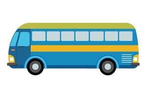 Art of Bus on white background vector