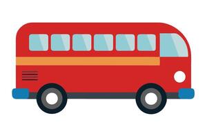 Art of Bus on white background vector