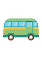 Art of Bus on white background vector