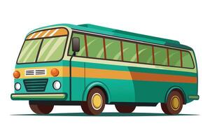 Art of Bus on white background vector