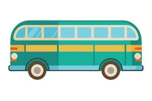 Art of Bus on white background vector
