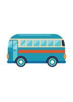 Art of Bus on white background vector