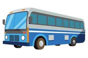 Art of Bus on white background vector