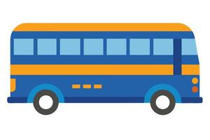 Art of Bus on white background vector
