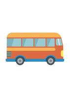 Art of Bus on white background vector