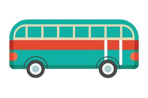 Art of Bus on white background vector