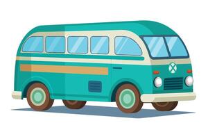 Art of Bus on white background vector