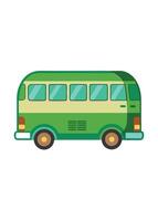 Art of Bus on white background vector