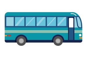 Art of Bus on white background vector