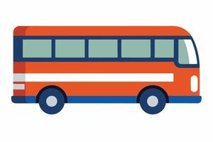 Art of Bus on white background vector